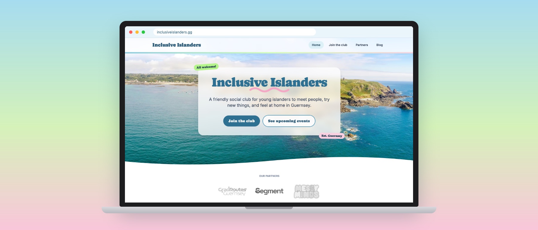 The Inclusive Islanders website